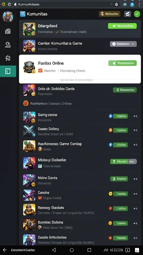 Fitur live streaming yang memungkinkan penonton menonton pertandingan secara langsung.