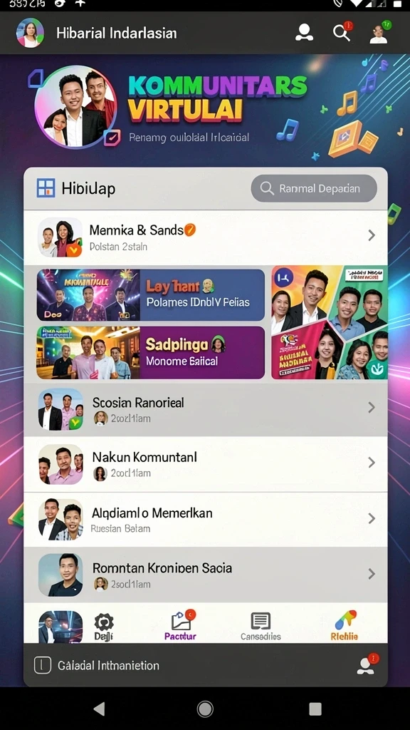 Tampilan awal permainan yang menarik.