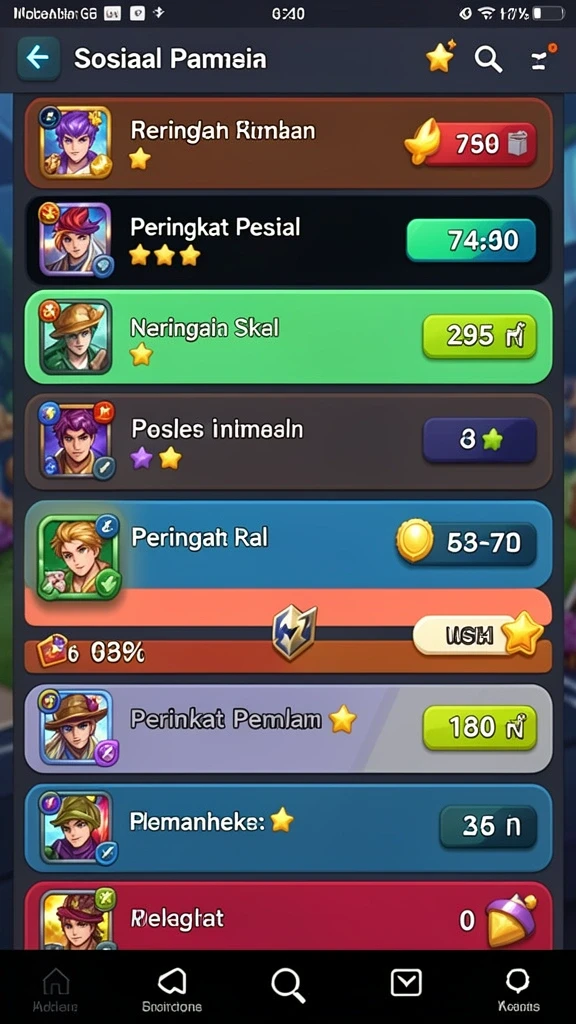 Tampilan antarmuka yang menarik dan user-friendly.