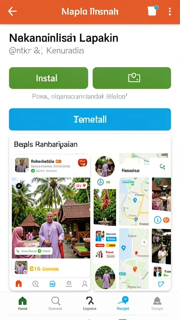 Tampilan antarmuka aplikasi yang menarik dan user-friendly.