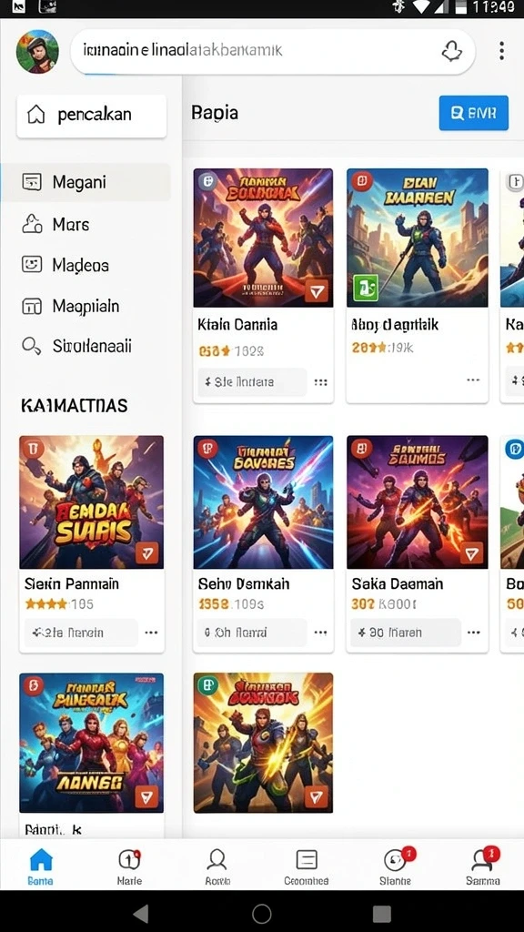 Fitur sosial untuk berinteraksi antar pemain.