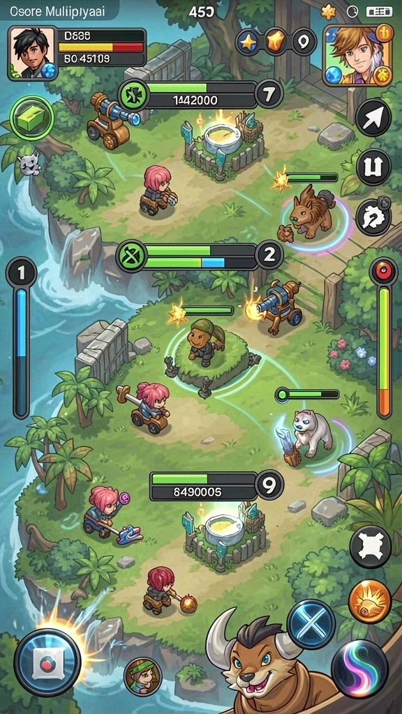 Mode multiplayer yang memungkinkan permainan bersama teman.