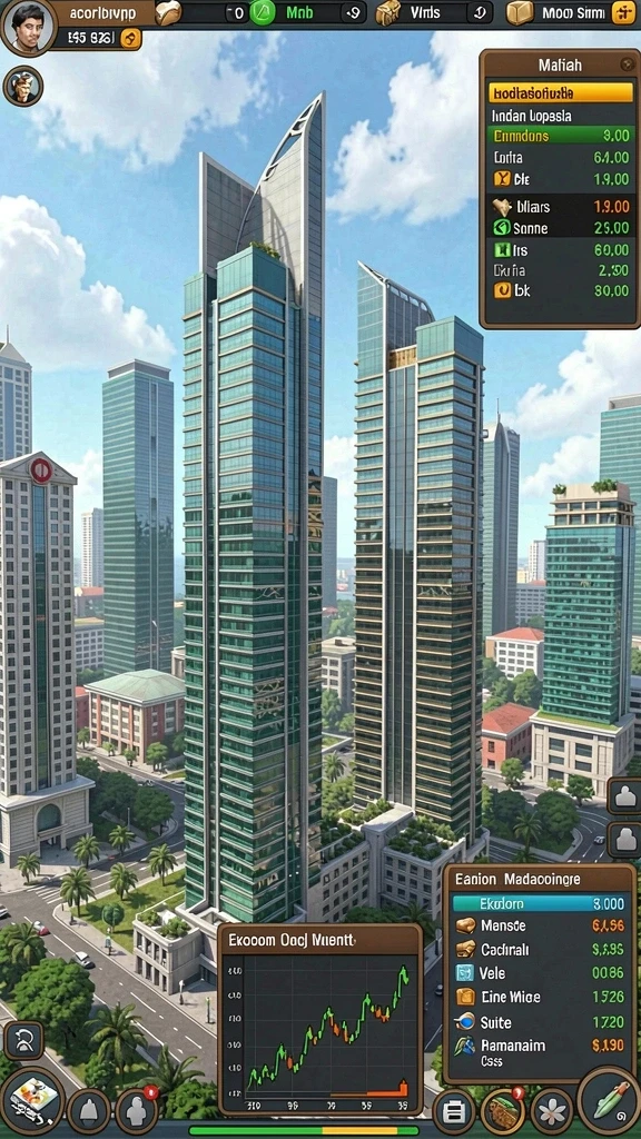 Karakter dengan desain yang unik dan menarik.