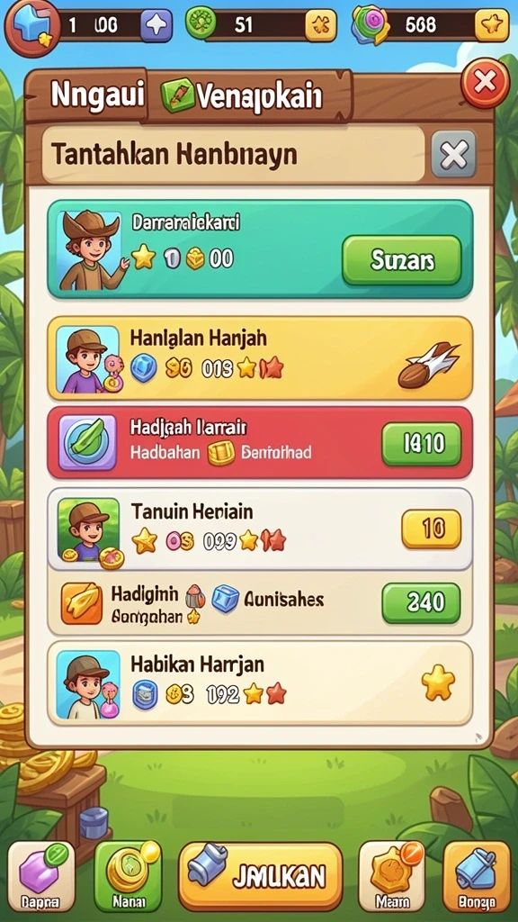 Karakter unik dan menarik untuk dijelajahi.