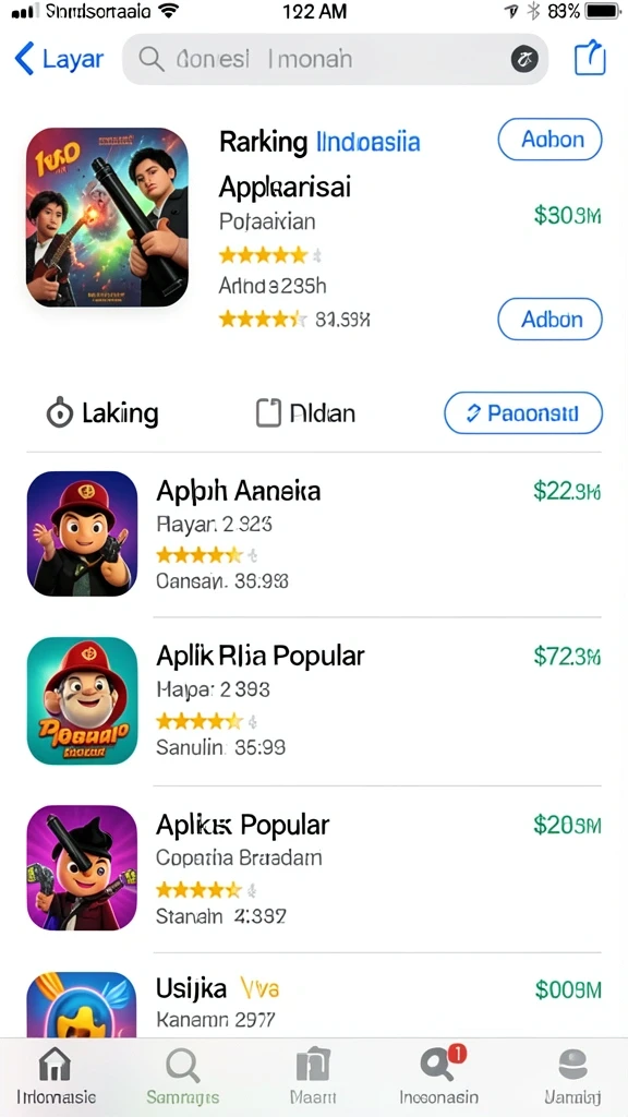 Tampilan antarmuka yang intuitif dan user-friendly.