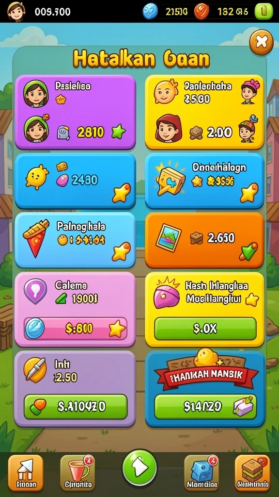 Mode permainan yang variatif dan menantang.