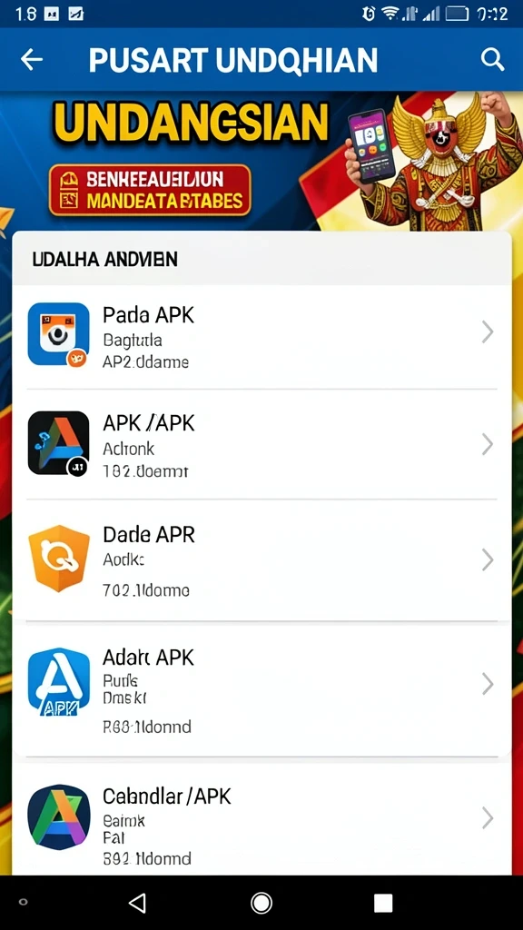 Tampilan awal GUS77 yang menarik dan intuitif.
