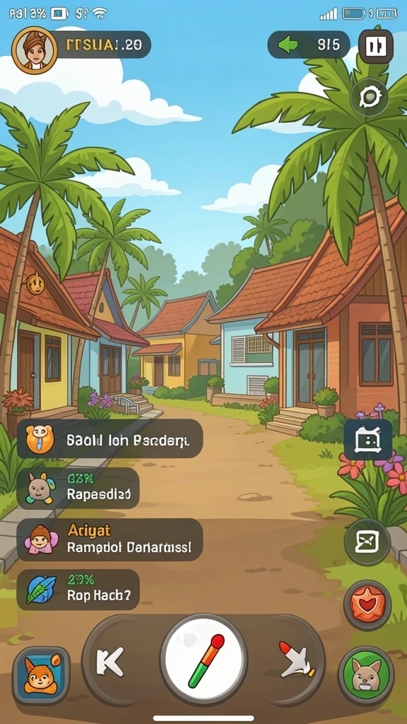 Screenshot memperlihatkan momen mendebarkan saat berhadapan dengan musuh.