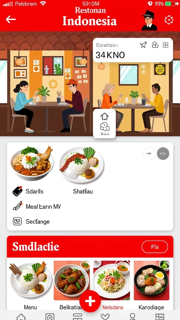 Tampilan level yang menantang dengan latar belakang menarik.