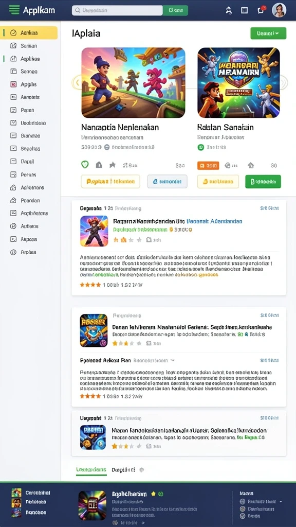 Tampilan antarmuka yang ramah pengguna dan menarik.