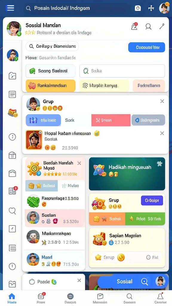 Gambaran mode multiplayer dengan pemain yang berkolaborasi.