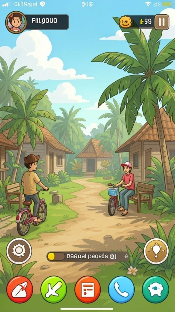 Grafik yang memukau dan warna-warni.