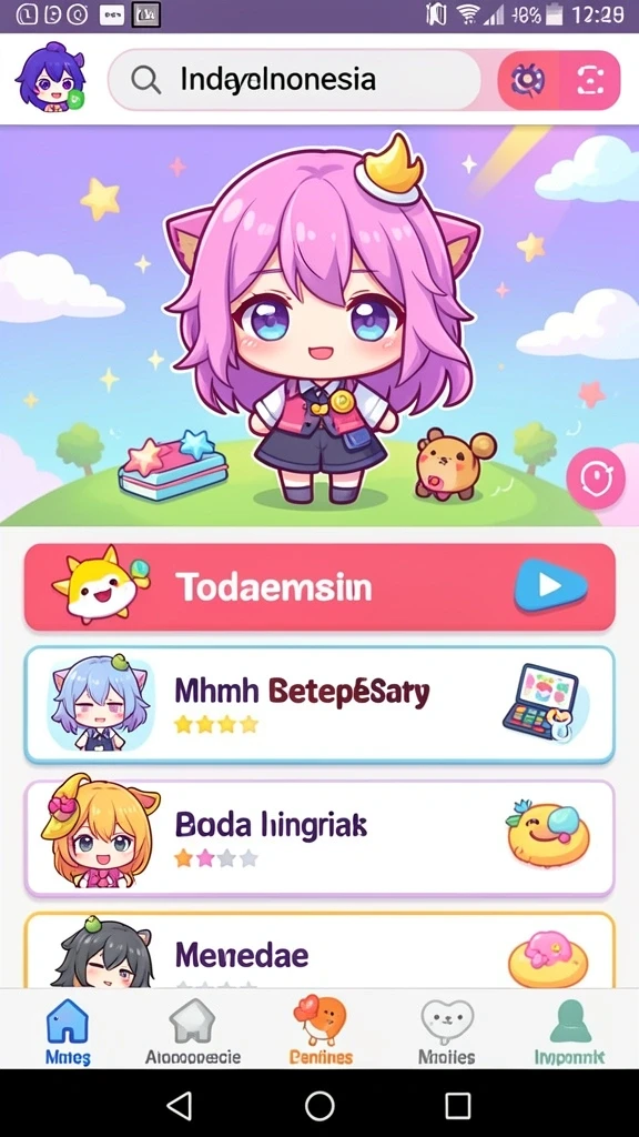 Tampilan awal MNDUIT yang menarik.