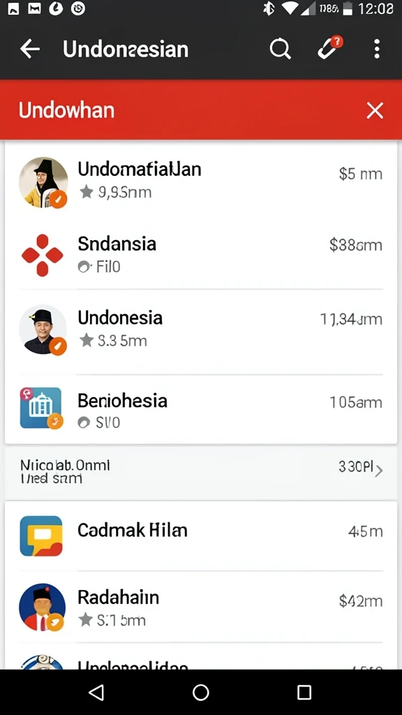 Tampilan karakter yang beragam dan menarik.