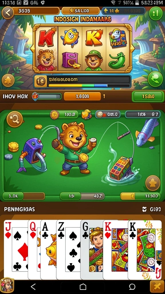 Screenshot menampilkan tema slot yang berwarna-warni dan menarik.