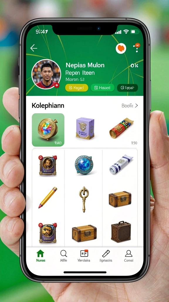 Tampilan menu utama yang intuitif dan menarik.