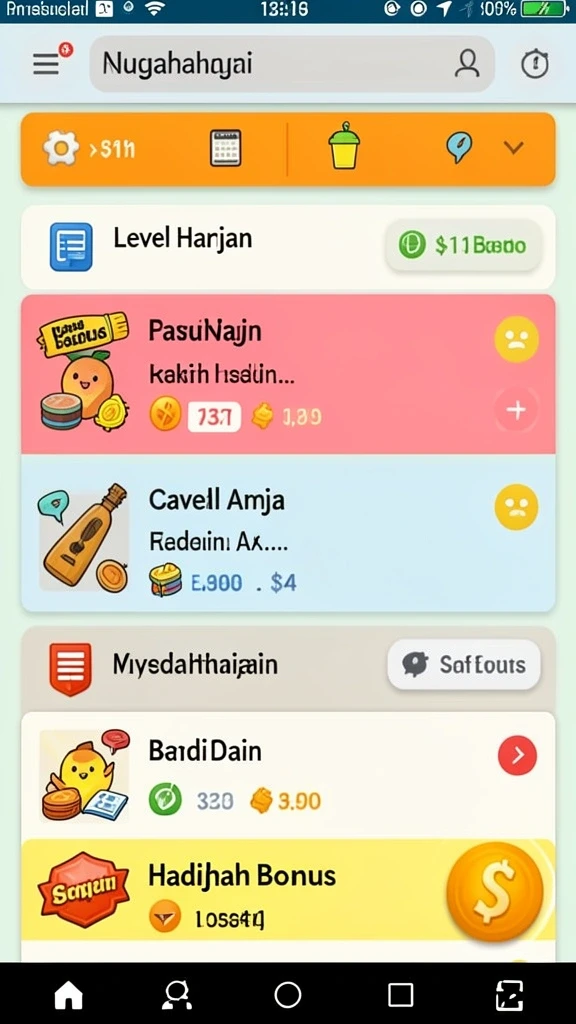 Tampilan antarmuka yang sederhana dan menarik.