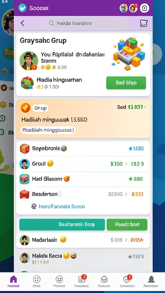Menu permainan yang intuitif dan mudah digunakan.