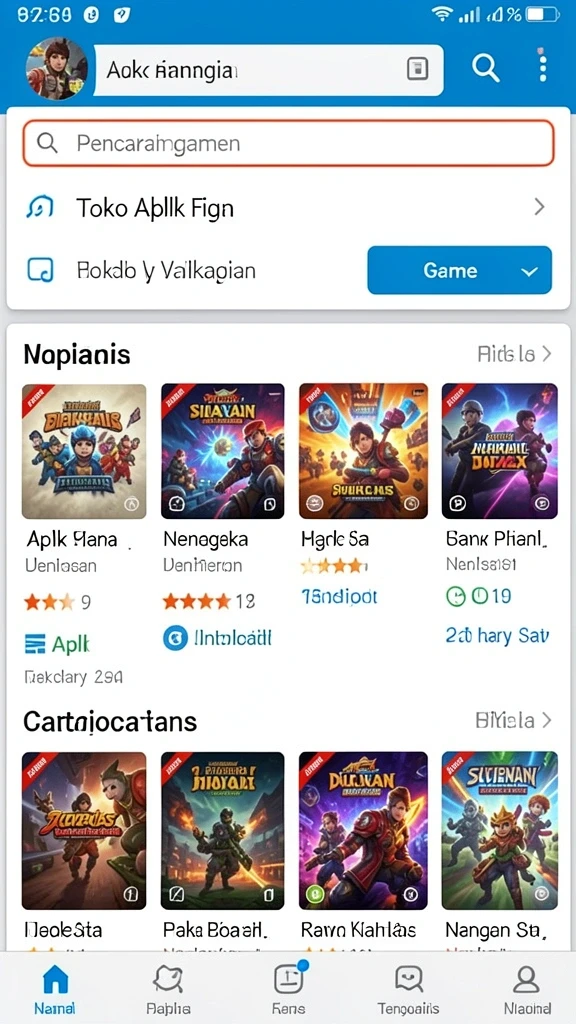 Tampilan antarmuka yang user-friendly dan mudah dinavigasi.