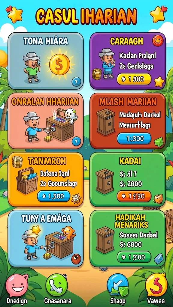 Tampilan antarmuka permainan yang intuitif.